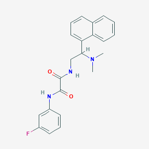 N1-(2-(dimethylamino)-2-(naphthalen-1-yl)ethyl)-N2-(3-fluorophenyl)oxalamide