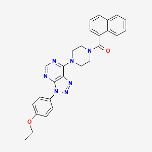 (4-(3-(4-ethoxyphenyl)-3H-[1,2,3]triazolo[4,5-d]pyrimidin-7-yl)piperazin-1-yl)(naphthalen-1-yl)methanone