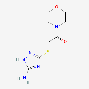 2-((5-amino-4H-1,2,4-triazol-3-yl)thio)-1-morpholinoethanone