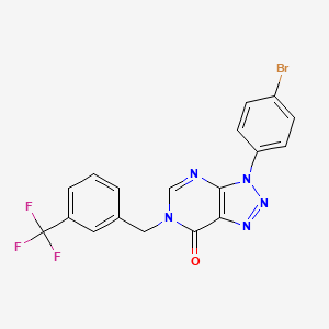 3-(4-bromophenyl)-6-(3-(trifluoromethyl)benzyl)-3H-[1,2,3]triazolo[4,5-d]pyrimidin-7(6H)-one