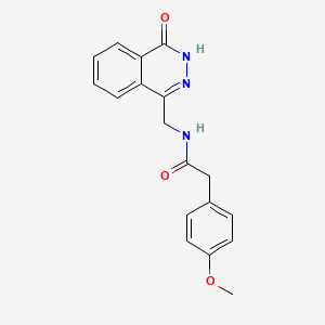 2-(4-methoxyphenyl)-N-[(4-oxo-3H-phthalazin-1-yl)methyl]acetamide