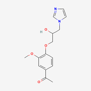 1-(4-(2-hydroxy-3-(1H-imidazol-1-yl)propoxy)-3-methoxyphenyl)ethanone