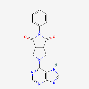 5-Phenyl-2-(7H-purin-6-yl)-1,3,3a,6a-tetrahydropyrrolo[3,4-c]pyrrole-4,6-dione