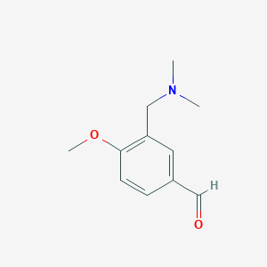 molecular formula C11H15NO2 B2381882 3-Dimethylaminomethyl-4-methoxy-benzaldehyde CAS No. 628311-20-6