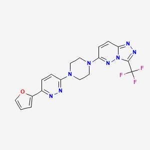 6-[4-[6-(Furan-2-yl)pyridazin-3-yl]piperazin-1-yl]-3-(trifluoromethyl)-[1,2,4]triazolo[4,3-b]pyridazine