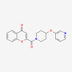 2-(4-(pyridin-3-yloxy)piperidine-1-carbonyl)-4H-chromen-4-one