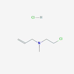 molecular formula C6H13Cl2N B2381908 (2-Chloroethyl)(methyl)(prop-2-en-1-yl)amine hydrochloride CAS No. 857593-13-6