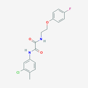 molecular formula C17H16ClFN2O3 B2381910 N1-(3-chloro-4-methylphenyl)-N2-(2-(4-fluorophenoxy)ethyl)oxalamide CAS No. 1207050-04-1