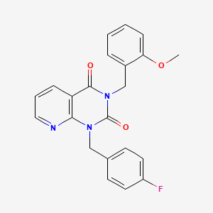 molecular formula C22H18FN3O3 B2381929 1-(4-氟苄基)-3-(2-甲氧苄基)吡啶并[2,3-d]嘧啶-2,4(1H,3H)-二酮 CAS No. 931707-78-7