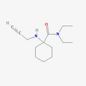 N,N-Diethyl-1-(prop-2-ynylamino)cyclohexane-1-carboxamide