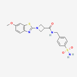 1-(6-methoxybenzo[d]thiazol-2-yl)-N-(4-sulfamoylbenzyl)azetidine-3-carboxamide