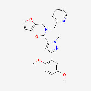3-(2,5-dimethoxyphenyl)-N-(furan-2-ylmethyl)-1-methyl-N-(pyridin-2-ylmethyl)-1H-pyrazole-5-carboxamide