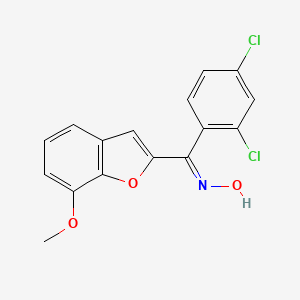(2,4-Dichlorophenyl)(7-methoxy-1-benzofuran-2-yl)methanone oxime