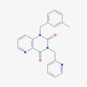 molecular formula C21H18N4O2 B2381946 1-(3-甲基苄基)-3-(吡啶-2-基甲基)吡啶并[3,2-d]嘧啶-2,4(1H,3H)-二酮 CAS No. 941901-61-7