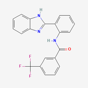 N-[2-(1H-benzimidazol-2-yl)phenyl]-3-(trifluoromethyl)benzamide
