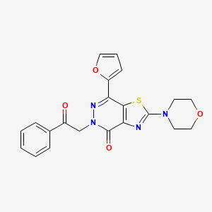 7-(furan-2-yl)-2-morpholino-5-(2-oxo-2-phenylethyl)thiazolo[4,5-d]pyridazin-4(5H)-one