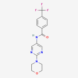 N-(2-morpholinopyrimidin-5-yl)-4-(trifluoromethyl)benzamide