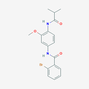 2-bromo-N-[4-(isobutyrylamino)-3-methoxyphenyl]benzamide