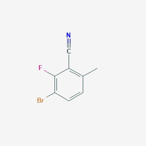 molecular formula C8H5BrFN B2381984 3-溴-2-氟-6-甲基苯甲腈 CAS No. 1807117-74-3