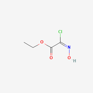 molecular formula C4H6ClNO3 B2381991 Ethyl 2-chloro-2-(hydroxyimino)acetate CAS No. 14337-43-0; 861135-87-7