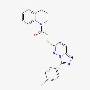 1-(3,4-dihydroquinolin-1(2H)-yl)-2-((3-(4-fluorophenyl)-[1,2,4]triazolo[4,3-b]pyridazin-6-yl)thio)ethanone