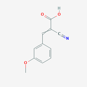 molecular formula C11H9NO3 B238203 2-Cyano-3-(3-methoxyphenyl)prop-2-enoic acid CAS No. 126058-00-2