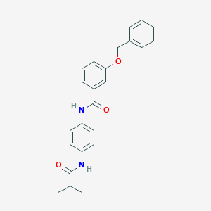 molecular formula C24H24N2O3 B238204 3-(benzyloxy)-N-[4-(isobutyrylamino)phenyl]benzamide 