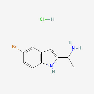 1-(5-bromo-1H-indol-2-yl)ethan-1-amine hydrochloride