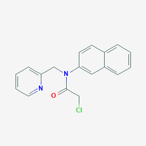 2-chloro-N-naphthalen-2-yl-N-(pyridin-2-ylmethyl)acetamide