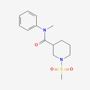 N-methyl-1-(methylsulfonyl)-N-phenylpiperidine-3-carboxamide