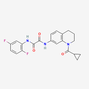 N-[1-(cyclopropanecarbonyl)-3,4-dihydro-2H-quinolin-7-yl]-N'-(2,5-difluorophenyl)oxamide