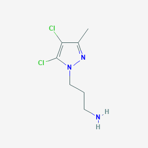 3-(4,5-dichloro-3-methyl-1H-pyrazol-1-yl)propan-1-amine