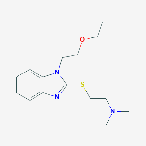 1-Ethoxyethyl-2-dimethylaminoethylthiobenzimidazole