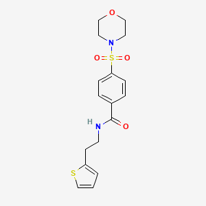 4-(morpholinosulfonyl)-N-(2-(thiophen-2-yl)ethyl)benzamide
