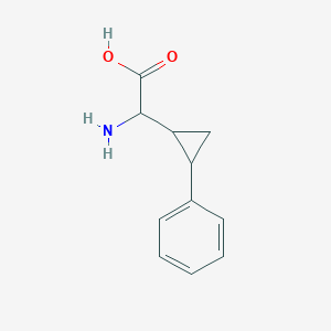 2-Amino-2-(2-phenylcyclopropyl)acetic acid