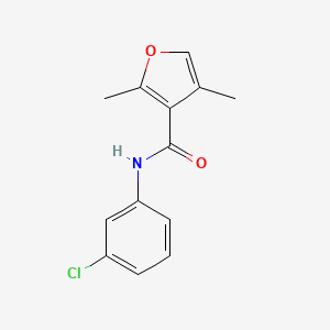 molecular formula C13H12ClNO2 B2382110 N-(3-chlorophenyl)-2,4-dimethylfuran-3-carboxamide CAS No. 54110-48-4