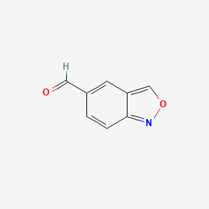 molecular formula C8H5NO2 B2382125 2,1-Benzoxazole-5-carbaldehyde CAS No. 1369380-78-8