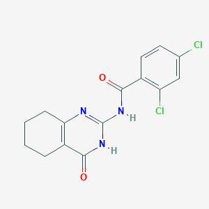 2,4-dichloro-N-(4-oxo-3,4,5,6,7,8-hexahydro-2-quinazolinyl)benzenecarboxamide
