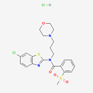 N-(6-chlorobenzo[d]thiazol-2-yl)-2-(methylsulfonyl)-N-(3-morpholinopropyl)benzamide hydrochloride