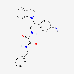 N1-benzyl-N2-(2-(4-(dimethylamino)phenyl)-2-(indolin-1-yl)ethyl)oxalamide