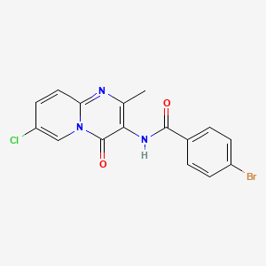 4-bromo-N-(7-chloro-2-methyl-4-oxo-4H-pyrido[1,2-a]pyrimidin-3-yl)benzamide