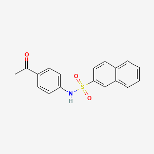 molecular formula C18H15NO3S B2382177 N-(4-acetylphenyl)naphthalene-2-sulfonamide CAS No. 324067-56-3