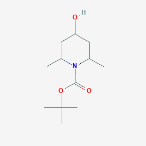 molecular formula C12H23NO3 B2382186 Tert-butyl 4-hydroxy-2,6-dimethylpiperidine-1-carboxylate CAS No. 1330750-98-5