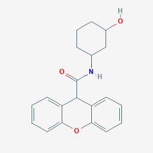 molecular formula C20H21NO3 B2382199 N-(3-hydroxycyclohexyl)-9H-xanthene-9-carboxamide CAS No. 1396807-67-2