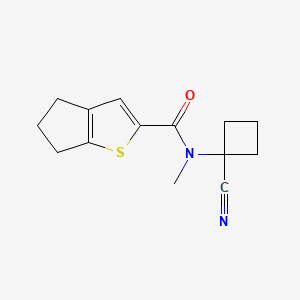 N-(1-cyanocyclobutyl)-N-methyl-4H,5H,6H-cyclopenta[b]thiophene-2-carboxamide