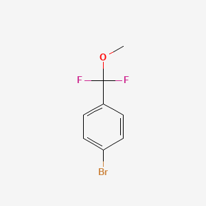 molecular formula C8H7BrF2O B2382215 1-Bromo-4-[difluoro(methoxy)methyl]benzene CAS No. 1236031-38-1