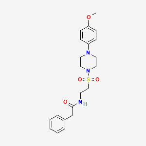 N-(2-((4-(4-methoxyphenyl)piperazin-1-yl)sulfonyl)ethyl)-2-phenylacetamide
