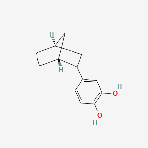 molecular formula C13H16O2 B2382219 4-[(1R,4S)-双环[2.2.1]庚-2-基]苯-1,2-二醇 CAS No. 1212473-83-0