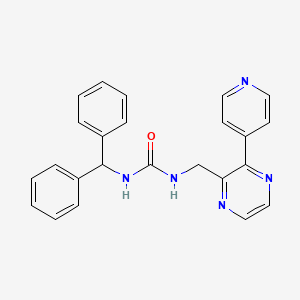 1-(Diphenylmethyl)-3-{[3-(pyridin-4-yl)pyrazin-2-yl]methyl}urea