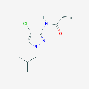 N-[4-Chloro-1-(2-methylpropyl)pyrazol-3-yl]prop-2-enamide